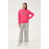 Kaffe Sweat-shirt 'Viola' rose clair / noir / blanc