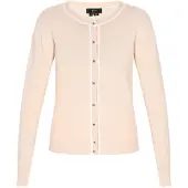 Faina Cardigan nude / blanc