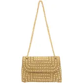 Faina Pochette jaune d'or / or