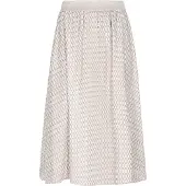 Dreimaster Klassik Jupe 'Classic Look' beige / gris basalte / argent