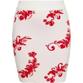 Ebeeza Jupe rouge / blanc cassé