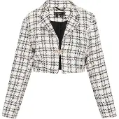 Faina Blazer 'Fashion Look' noir / blanc