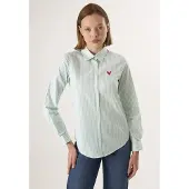 Felix Hardy Chemisier vert / blanc