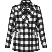 MyMo ROCKS Blazer gris clair / noir / blanc