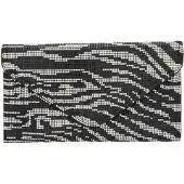 Faina Pochette gris clair / noir