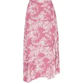 Usha Jupe rose / blanc
