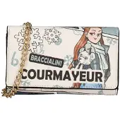 Braccialini Porte-monnaies bleu clair / bleu foncé / noir / blanc