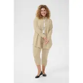 KAFFE CURVE Chemisier 'Nana' écru / beige foncé