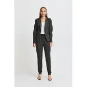 Ichi Blazer 'IH RUTI' gris foncé / blanc