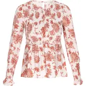 Usha Chemisier 'Festival' rouge / blanc