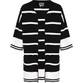 Dreimaster Maritim Cardigan noir / blanc