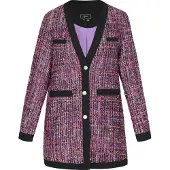 Faina Blazer rose / pourpre / noir