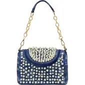 Faina Sac à bandoulière bleu denim