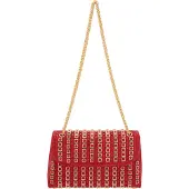 Faina Pochette or / rouge