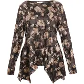 Usha Chemisier beige clair / noisette / brun foncé