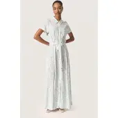 Soaked in luxury Robe-chemise 'Arjana' blanc chiné