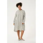 KAFFE CURVE Robe 'Mille' beige clair / gris