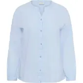KAFFE CURVE Chemisier 'KCNana' bleu clair