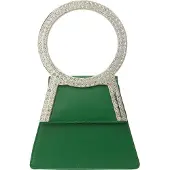 Faina Pochette vert / argent