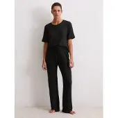 Marc O'Polo Pantalon de pyjama ' Soft Knit ' noir