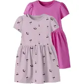 Name it Robe 'NMFVivia' vert / rose pastel / rose clair / lie de vin