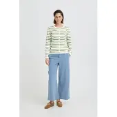 Ichi Cardigan pomme / blanc