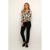 Kaffe Chemisier 'KADitte' beige / noir