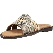 Lazamani Mule beige / marron / or / noir