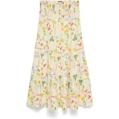 Vero Moda Jupe 'VMElena' crème / jaune / vert / rouge