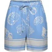 JDY Pantalon 'JDYANNA' bleu clair / blanc naturel
