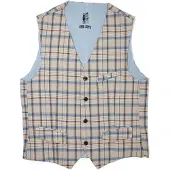 Real Guys Gilet 'Set mit Fliege und Einstecktuch' beige