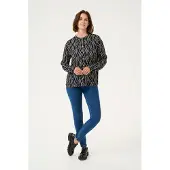 Kaffe Chemisier 'KA Jaden' noir / blanc