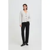 Ichi Cardigan gris chiné