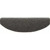 vidaXL Protège-marches autocollants demi-cercle, 15 pièces, gris foncé