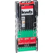 Kwb Lames de scie sauteuse Cassette 10pcs PWRBOX