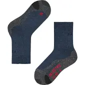 Falke - Chaussettes de randonnée en laine mérinos - TK2 Kids Dark Blue en Laine - Taille Enfant 35-38 - Bleu