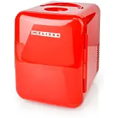 Melissa Mini-réfrigérateur portable, capacité 4 L/6 canettes, double alimentation, rouge
