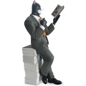 Plastoy Blacksad Pile Of Comics Collectible Figure Gris