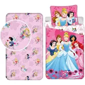 Princess Housse de couette Princesse + drap-housse - Rose