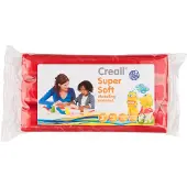 Havo Pâte à modeler Creall Supersoft sans conservateurs, rouge - 500 g