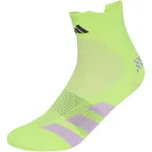 Adidas Chaussettes de sport 'Adizero' jaune fluo / lilas / noir