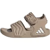 Adidas Chaussures ouvertes 'Adilette' marron chiné / blanc