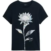 Desigual T-shirt noir / blanc