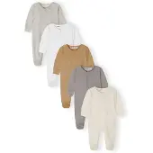 MINOTI Barboteuse / body crème / camel / beige chiné / pierre