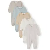 MINOTI Barboteuse / body beige / écru / bleu clair / gris / gris clair