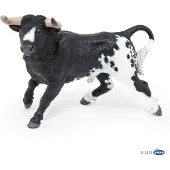 Papo Farm Life Taureau espagnol noir et blanc 51184