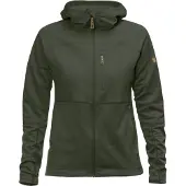 Fjällräven - Polaire à capuche légère - Abisko Trail Fleece W Deep Forest - Taille S - Vert