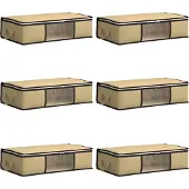 vidaXL Boîte de rangement avec fenêtre latérale transparente 6 pcs