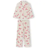 MINOTI Pyjama framboise / blanc