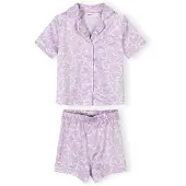 MINOTI Pyjama lilas / blanc